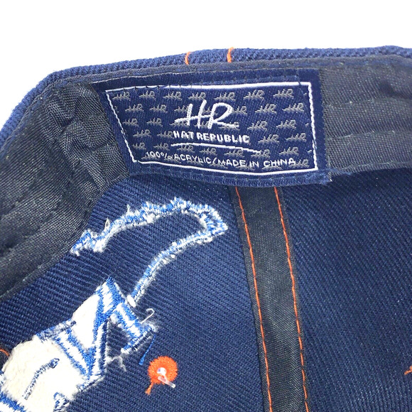 Tennessee Embroidered Navy Adjustable Cap Hat Republic HR State Outline NEW - Picture 11 of 13
